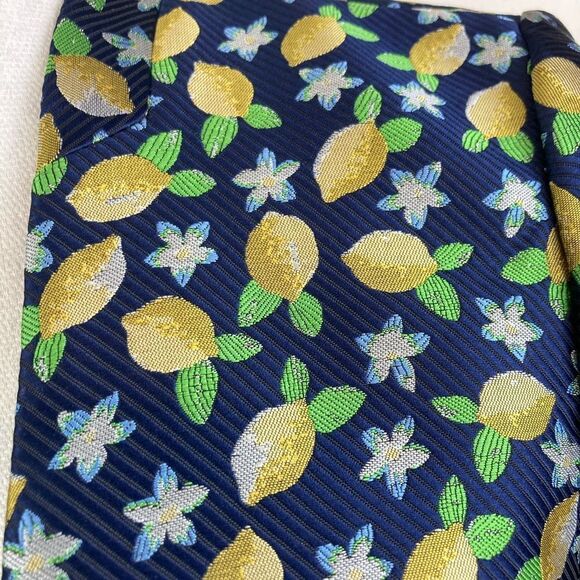 J.Crew lemon print blazer classic collarless style, lined, one frog closure🍋 - Picture 2 of 10